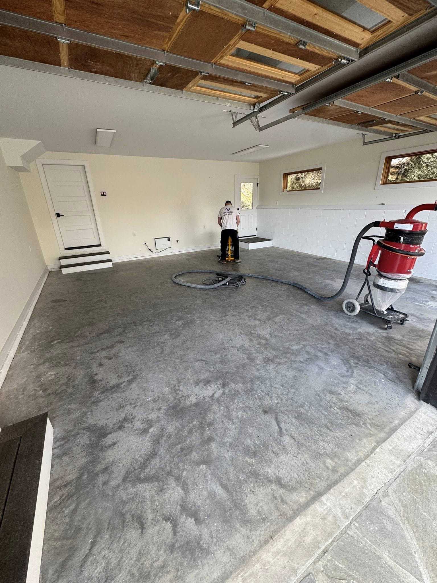 Garage floor preparation